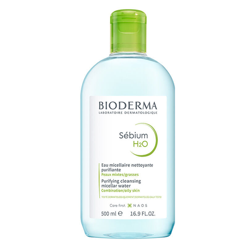 Bioderma Sebium H2O Micellar Water Purifying Cleanser 500 ml