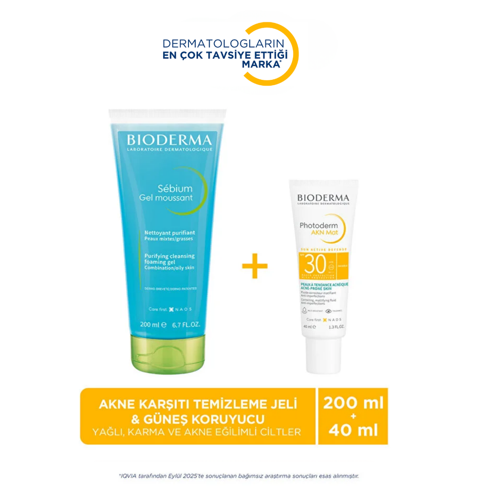Bioderma Sebium Gel & Photoderm AKN Mat SPF30 Set