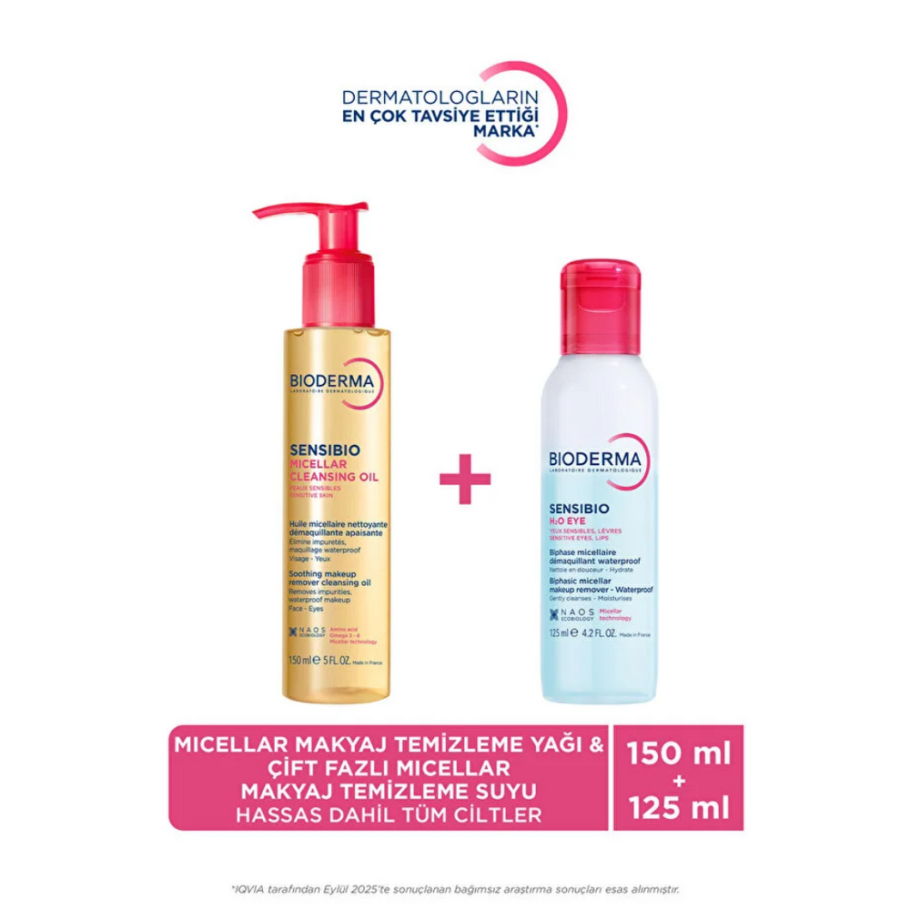 Bioderma Sensibio Eye & Face Cleansing Duo Set (125ml & 150ml)