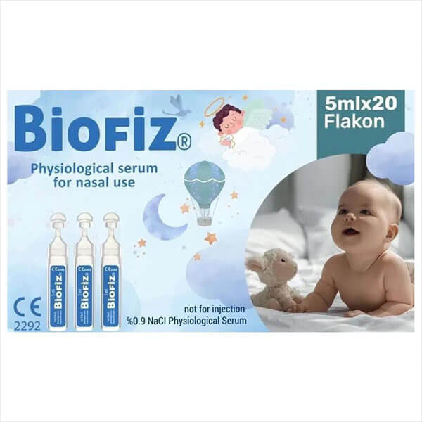Biofiz Saline Solution Single-Use Vials for Gentle Cleansing 20 x 5ml