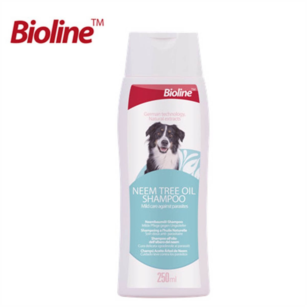 Biovet Bioline Neem Tree Oil Dog Shampoo Nourishing Formula 250 ml