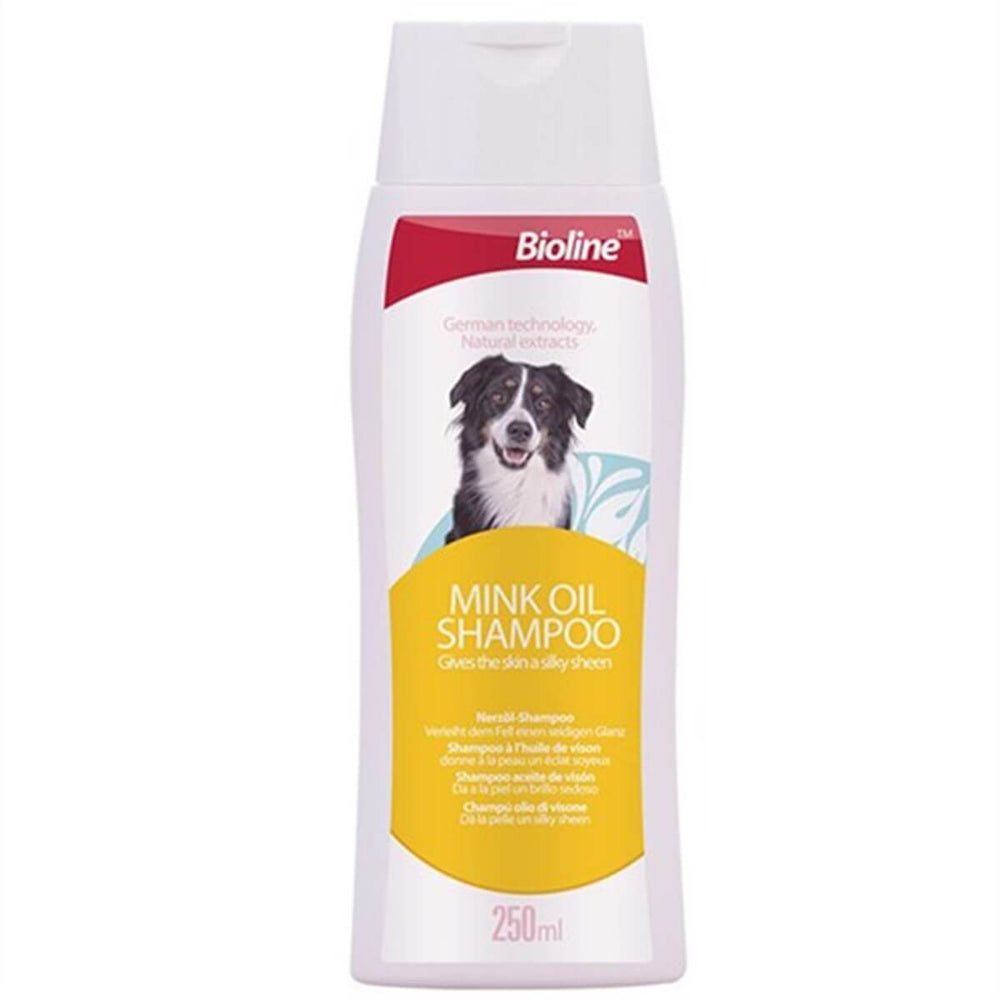 Biovet Bioline Mink Oil Dog Shampoo for Shiny Fur 250 ml