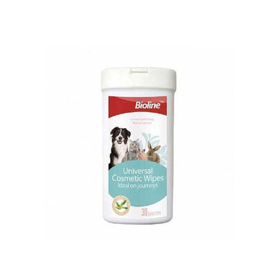 Bioline Pet Grooming Wipes for Paws and Coat 30 Count