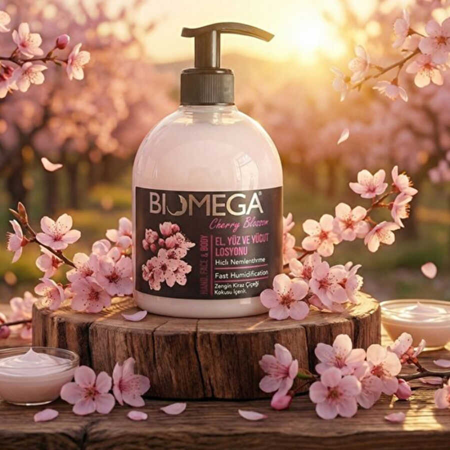 Biomega Cherry Blossom Hand Face & Body Lotion 500 ml