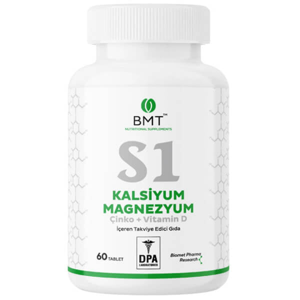 Biomet S1 Calcium Magnesium Zinc & Vitamin D 60 Tablets