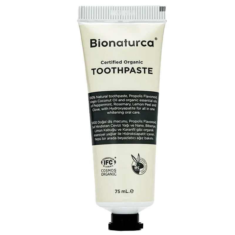 Bionaturca Organic Whitening Toothpaste with Mint &amp; Coconut Oil 75 ml