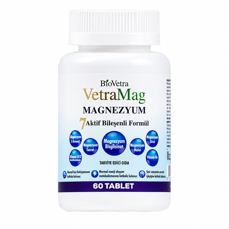 BioVetra VetraMag 7-Active Magnesium Complex 60 Tablets