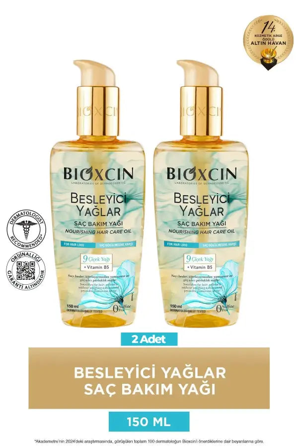 Bioxcin Nourishing Hair Care Oil for Dry Hair 150 ml 2-Pack