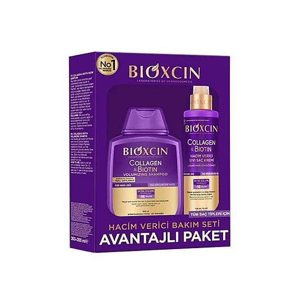 Bioxcin Collagen &amp; Biotin Volume Hair Care Set 300ml &amp; 200ml