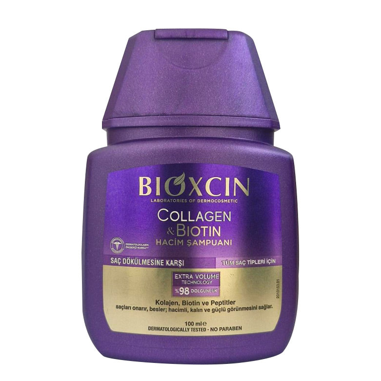 Bioxcin Collagen &amp; Biotin Volumizing Shampoo 100ml