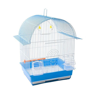 Birdlife Double Door Bird Cage Blue Spacious Habitat 34.5x28x46 cm