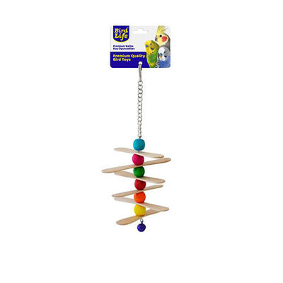 Birdlife Ruffled Pendulum Bird Toy for Active Play