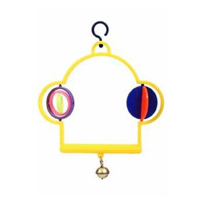 Birdlife Frilled Bird Swing with Bell for Mental Stimulation