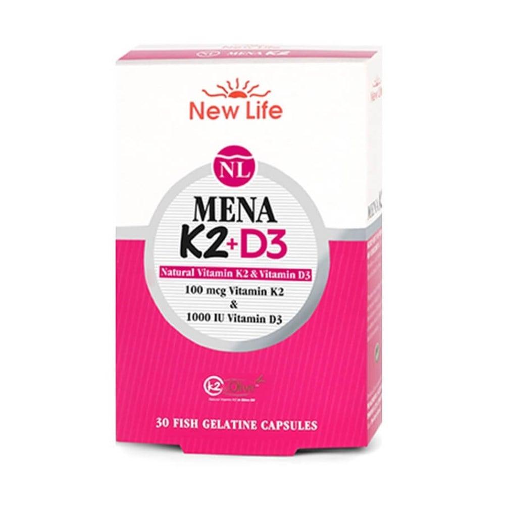 New Life Mena K2+D3 Vitamin : , High Absorption, 100 mcg K2 &amp; 1000 IU D3, Gluten &amp; Soy-Free - image 8