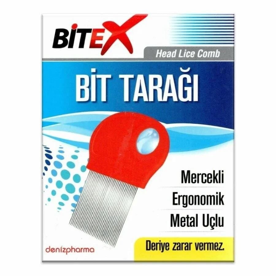 Deniz Pharma Bitex Metal Lice Comb with Magnifying Glass 1 Count