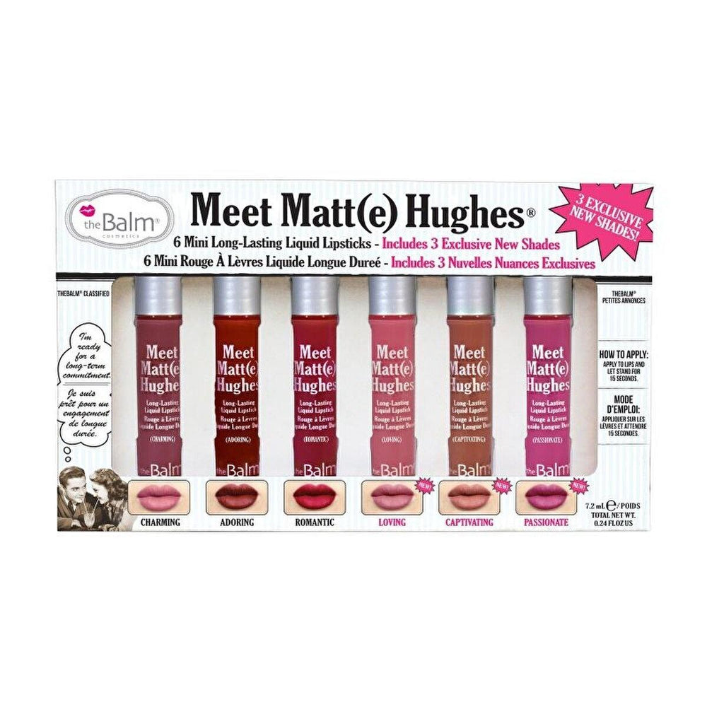 theBalm Cosmetic Lipstick Set - 6 Piece Nude Matte Lipsticks for Long-Lasting Wear - view 2