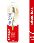 Colgate Advanced Charcoal Toothbrush - Extra Soft Bristles for Gentle Deep Cleaning - Toothpaste