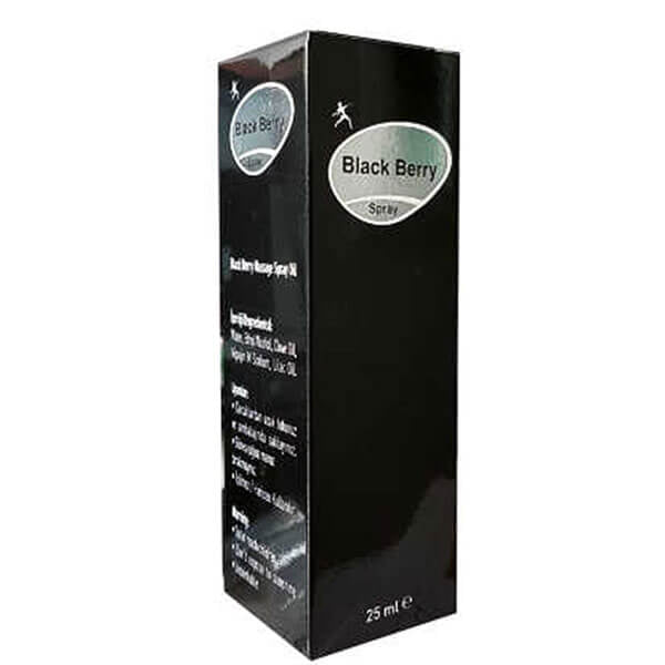 Black Berry Delay Massage Spray for Men 25 ml