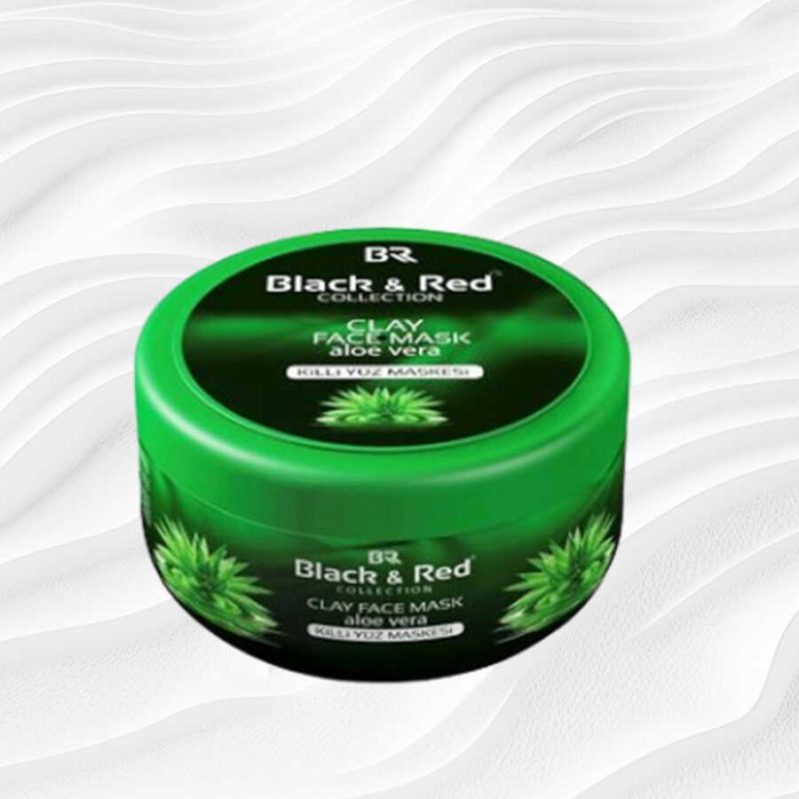 Black&Red Aloe Vera Clay Face Mask for Smooth Skin 400 ml