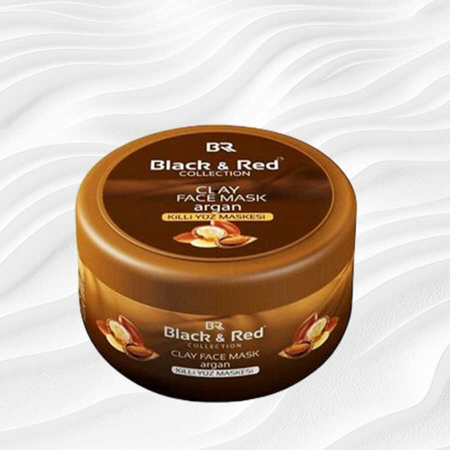 Black & Red Argan Clay Face Mask for Revitalized Skin 400 ml