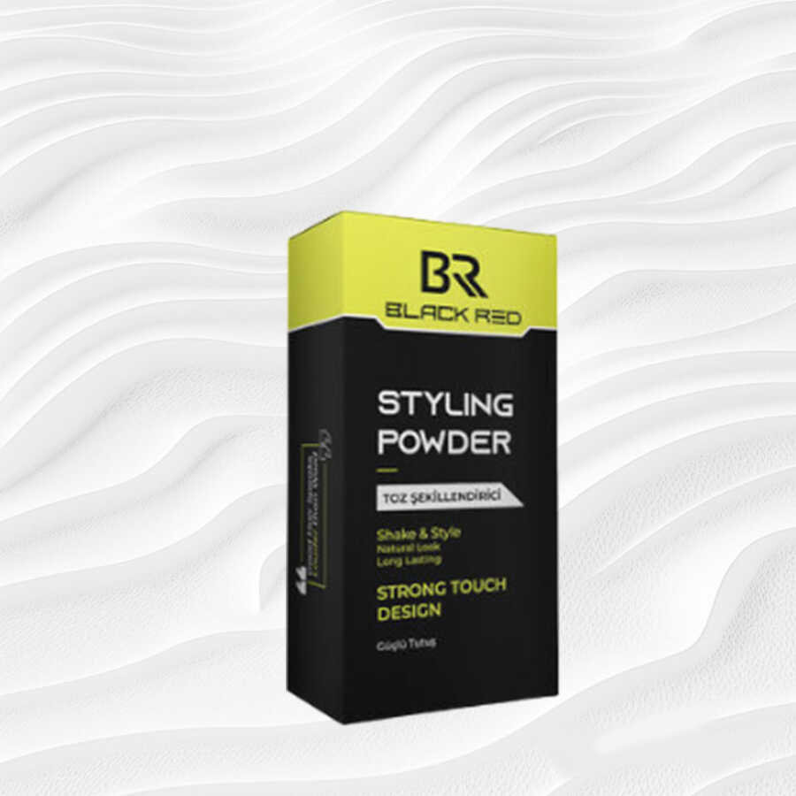 Black & Red Styling Powder Strong Natural Volume 20g