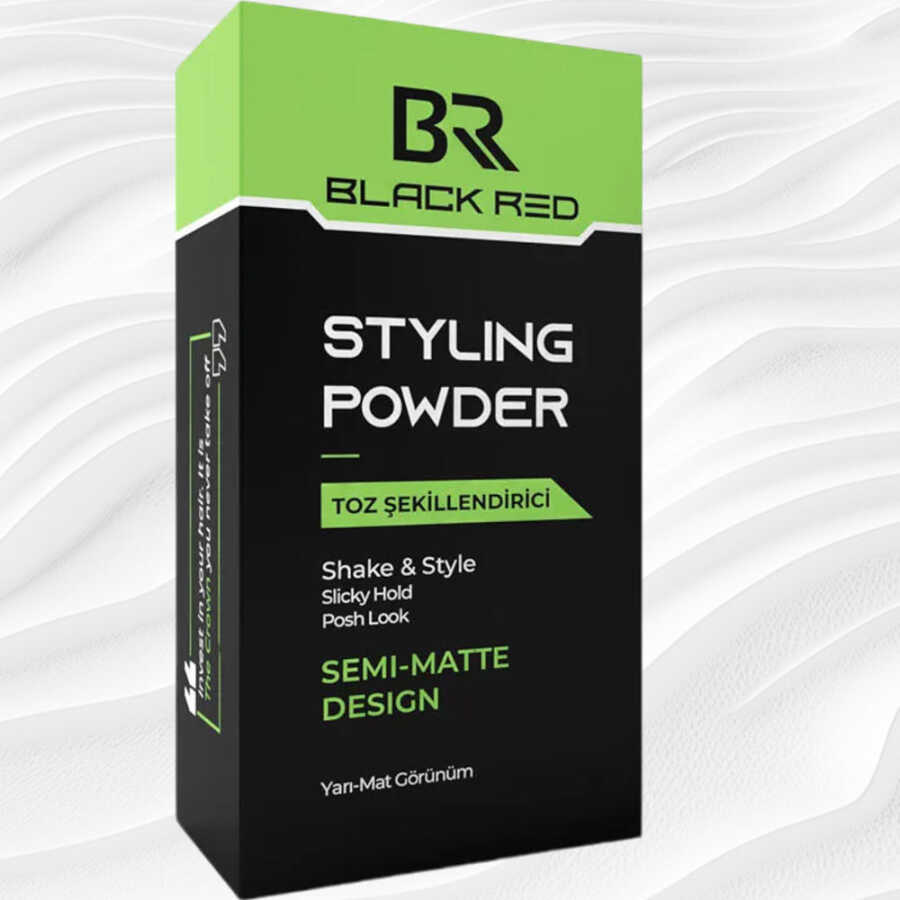 Black Red Styling Powder Semi-Matte Volumizing Wax 20g