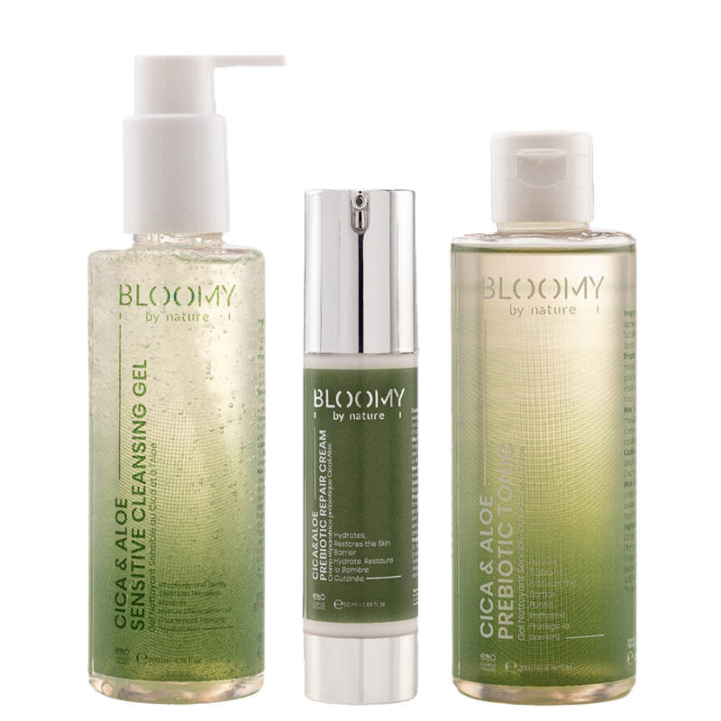 Bloomy By Nature Cica & Aloe Soothing Skin Care Set