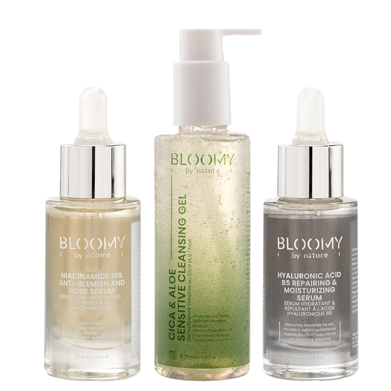 Bloomy By Nature Sensitive Skin Care Set for Hydration & Clarity