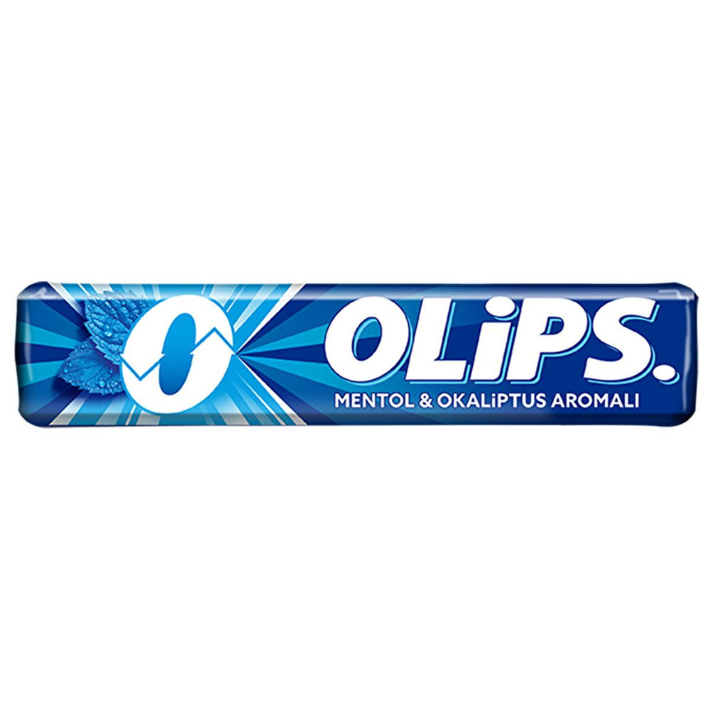 Kent Olips Menthol & Eucalyptus Flavored Sugar Breath Freshener - Refreshing Candy, 28g - Food & Candy