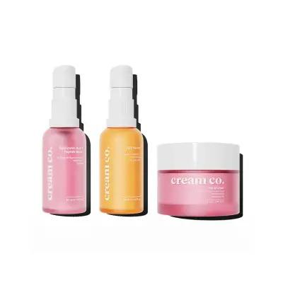 Cream Co. Aydınlatıcı Bakım Seti: Brighten & Hydrate - Hyaluronic Acid, Vitamin C, Vegan Skincare for Radiant, Even Skin Tone Cream Co. Skincare Set: Brighten & Hydrate for Radiant Skin skincare set, brightening skincare, hyaluronic acid serum, vitamin C serum, vegan skincare, hyperpigmentation treatment, skin hydration, anti-aging serum, uneven skin tone, niacinamide moisturizer, radiant skin, dark spot treatment, skin brightening, skin tone correction, cruelty-free skincare, skincare routine, hydrating se