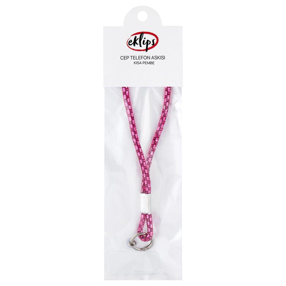 Eklips Pink Short Phone Strap for Secure Grip 1 Count