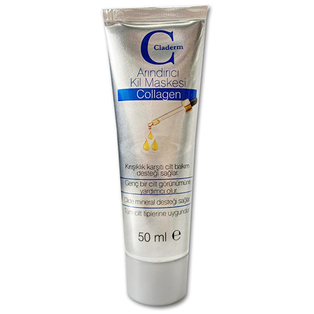 Claderm Collagen Clay Mask - 50ml, Nourishes & Rejuvenates Skin for All Types - Face Mask