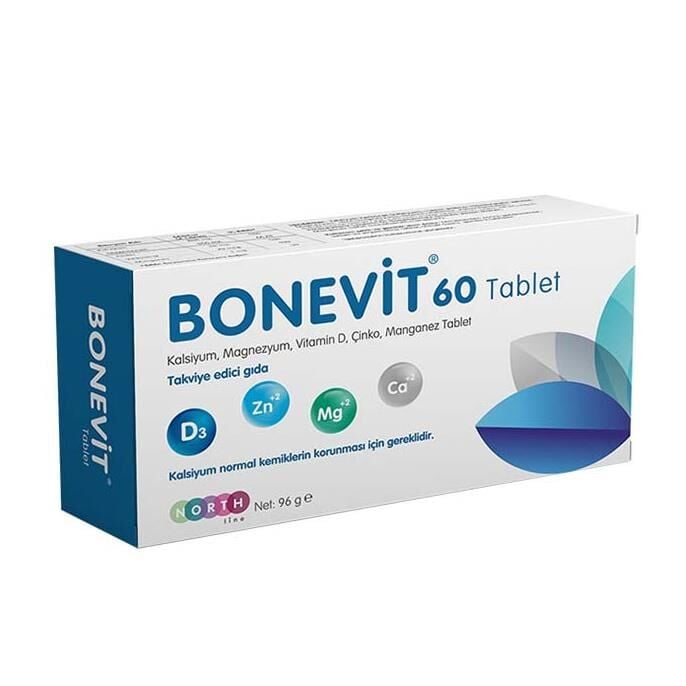 Northline Bonevit Calcium & Magnesium Mineral Supplement 60 Tablets