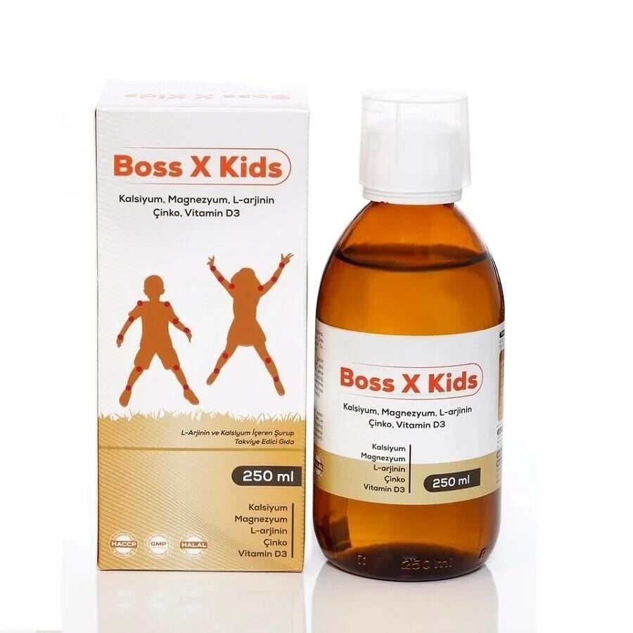Boss X Kids Calcium & Magnesium Liquid Supplement 250 ml
