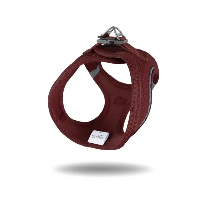 TailPetz Air-Mesh Dog Harness Breathable Comfort Bordo