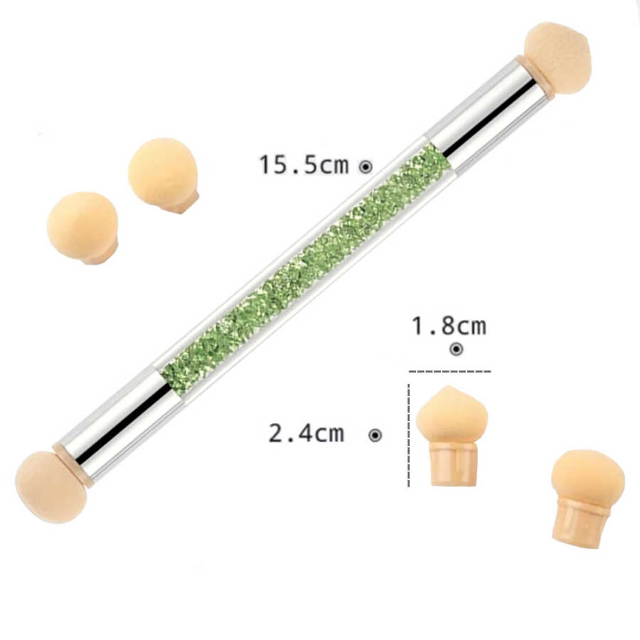 Borthe Ombre Sponge G-08 Nail Art Tool with 4 Replacement Tips