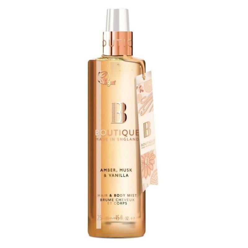 Boutique Amber Musk & Vanilla Hair & Body Mist 250 ml