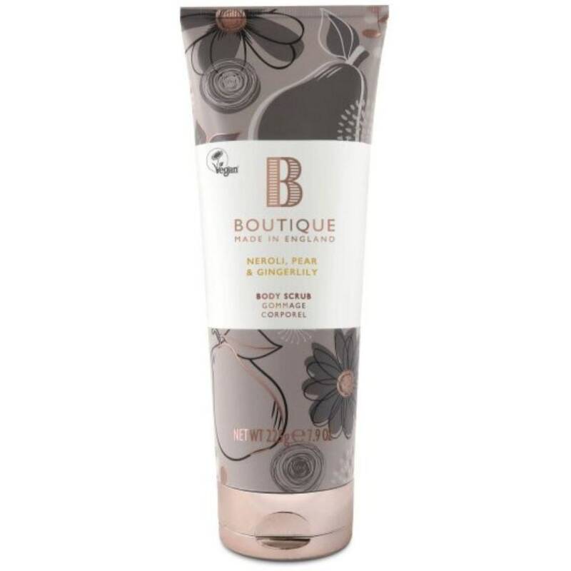 Boutique Neroli, Pear &amp; Gingerlily Body Scrub 225g