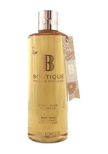 Boutique Amber Musk &amp; Vanilla Shower Gel for Soft Skin 1000ml