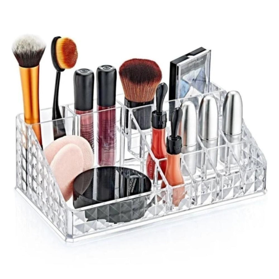 Box Up Diamond Classic Makeup Organizer for Vanity Storage
