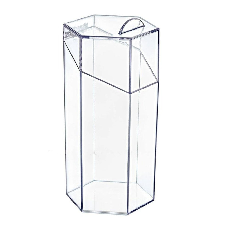 Box Up Covered Makeup Brush Organizer Clear Storage 21x11cm