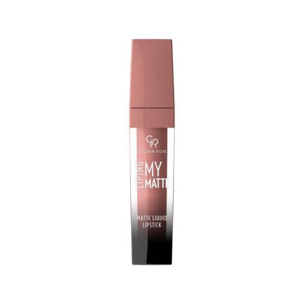 Golden Rose Matte Lipstick - Long Lasting, Comfortable & Intense Color Lip Color - image 4