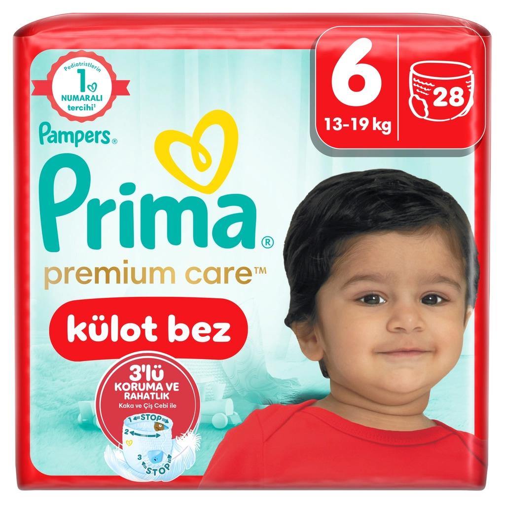 Prima Premium Care Pants Size 6 Soft Diapers 28 Count