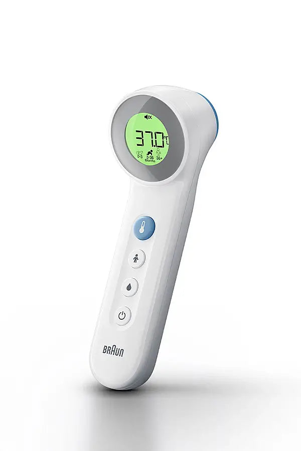 Braun BNT400 No Touch + Touch Forehead Thermometer with Age Precision
