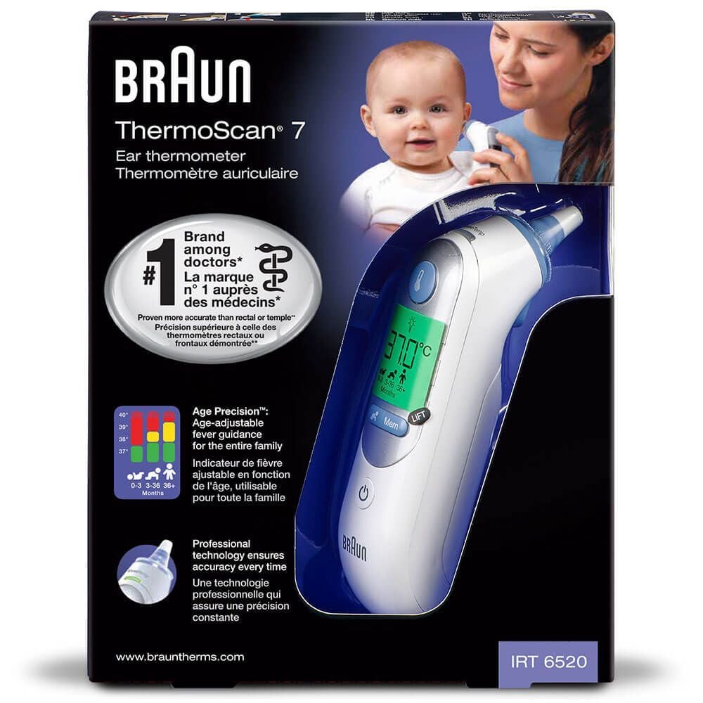 Braun IRT6520 ThermoScan 7 Digital Ear Thermometer with Age Precision