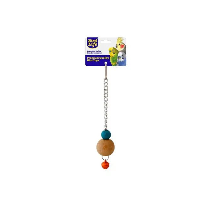 Birdlife Shaped Single Wooden Pendulum Bird Toy 1 ct