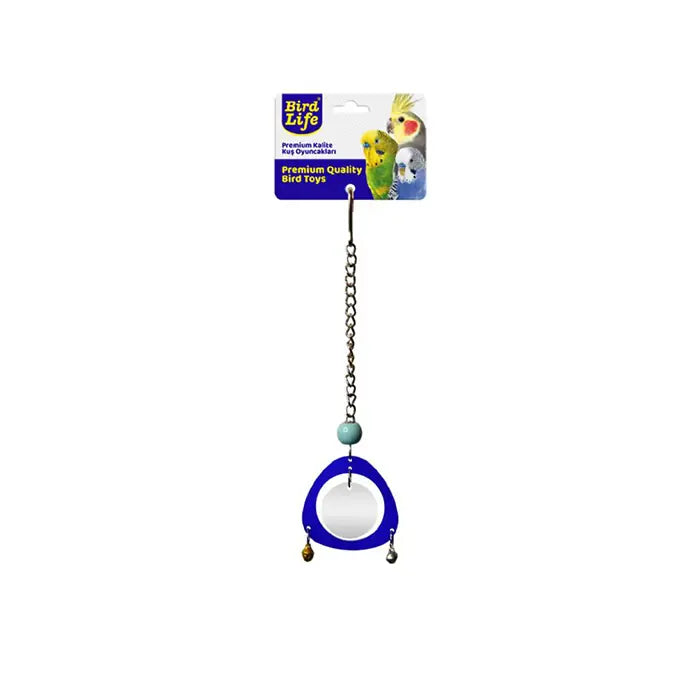 Birdlife Acrylic Mirrored Triangle Pendulum Bird Toy