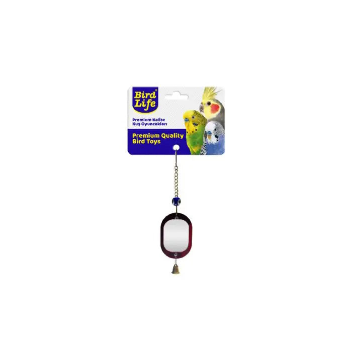 Birdlife Acrylic Framed Bird Mirror Toy for Cages
