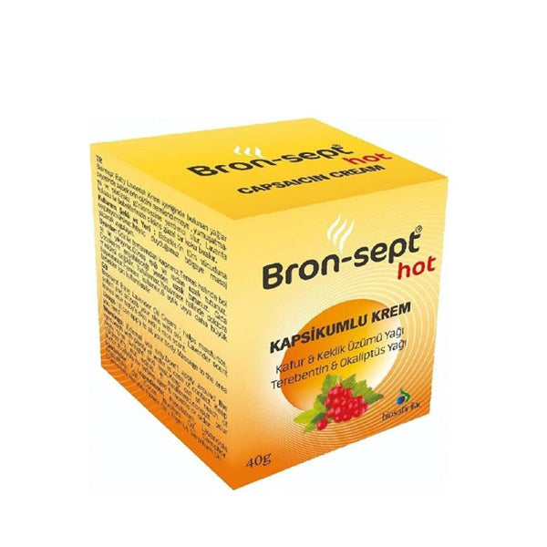 Bron-Sept Hot Capsicum Ointment Soothing Warming Rub 40g