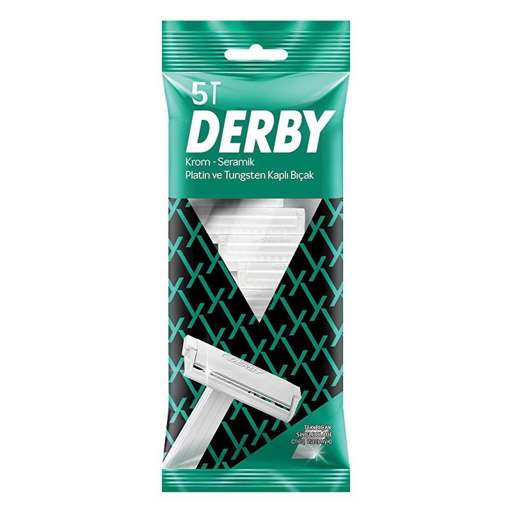 Derby Razor Blades - Pack of 5 for Smooth Shaving Experience - Hygiene Products